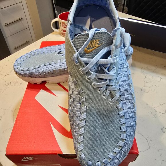 Nike Air Footscape Woven Washed Denim Ice Blue BRAND NEW Size 10 MENS 11.5 W NEW - Picture 3 of 16